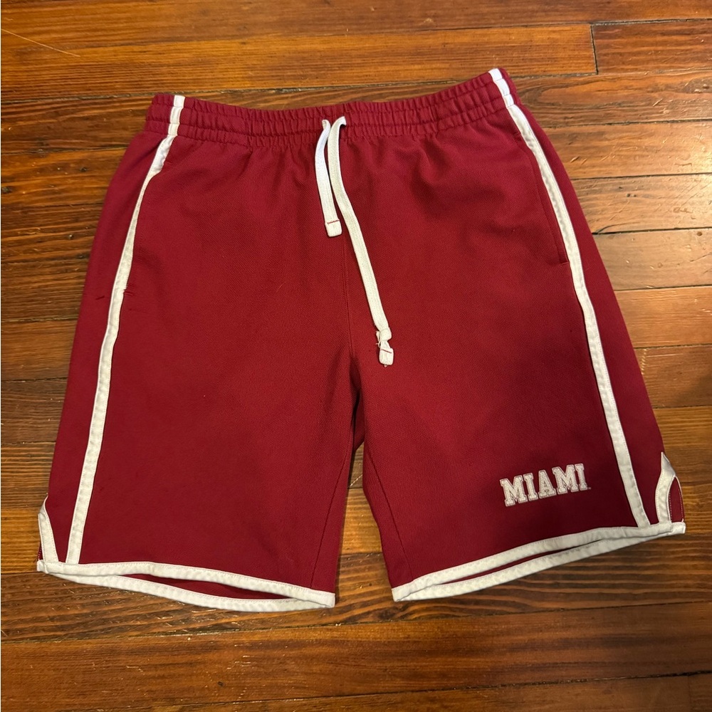 #481 MIAMI (REDHAWKS) VINTAGE Red Men's Shorts.
